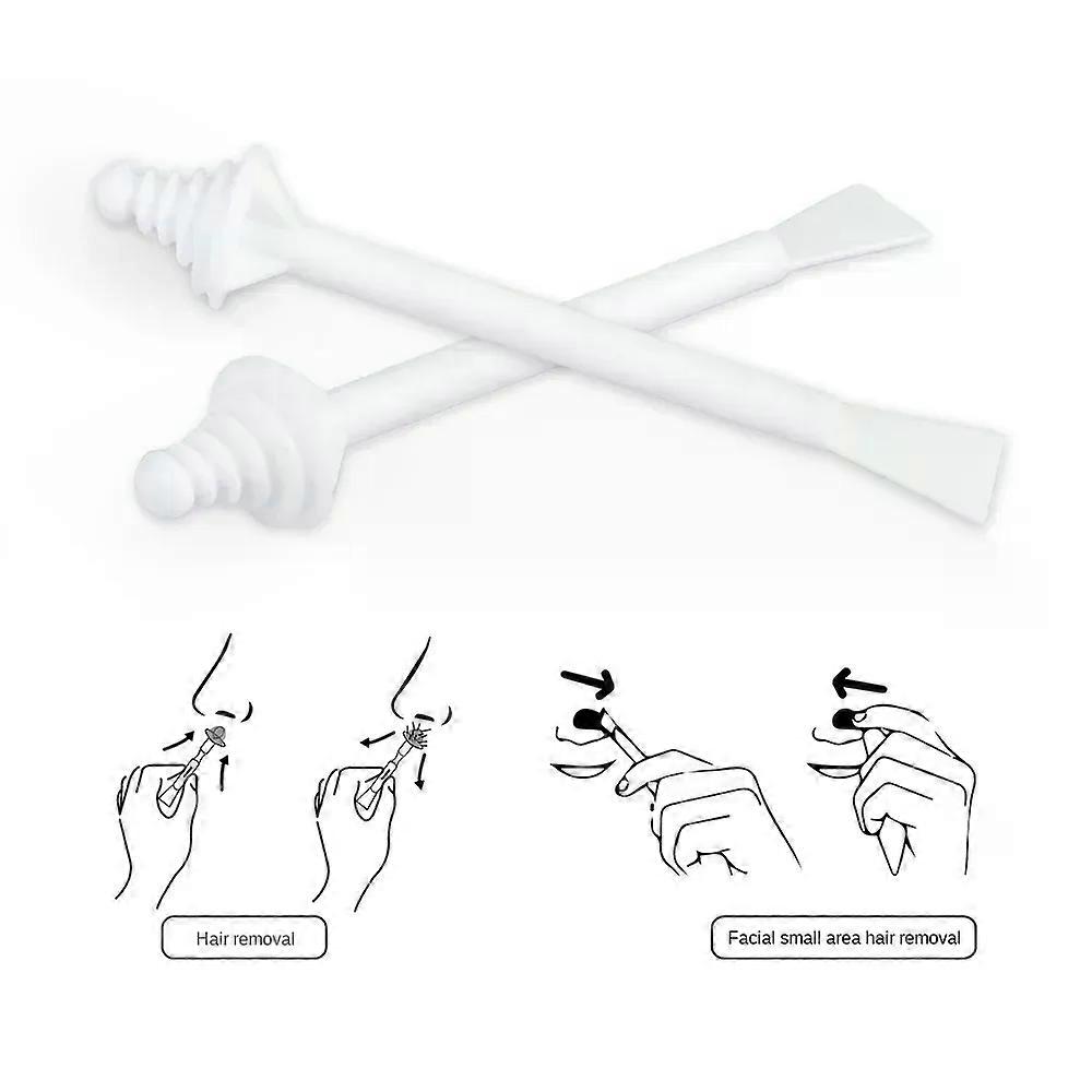 100pc Nose Wax Sticks Nose Wax Applicators for Painless Nose Hair Removal Remover Tools Wax Kit Accessories Beeswax Safe Formula