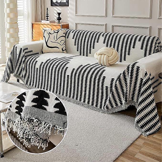 Reversal Şönil Sofa Cover - Double-Sided Chenille Couch Cover for 2-Seater Sofas, Soft Material, Easy Care, Reversible Design