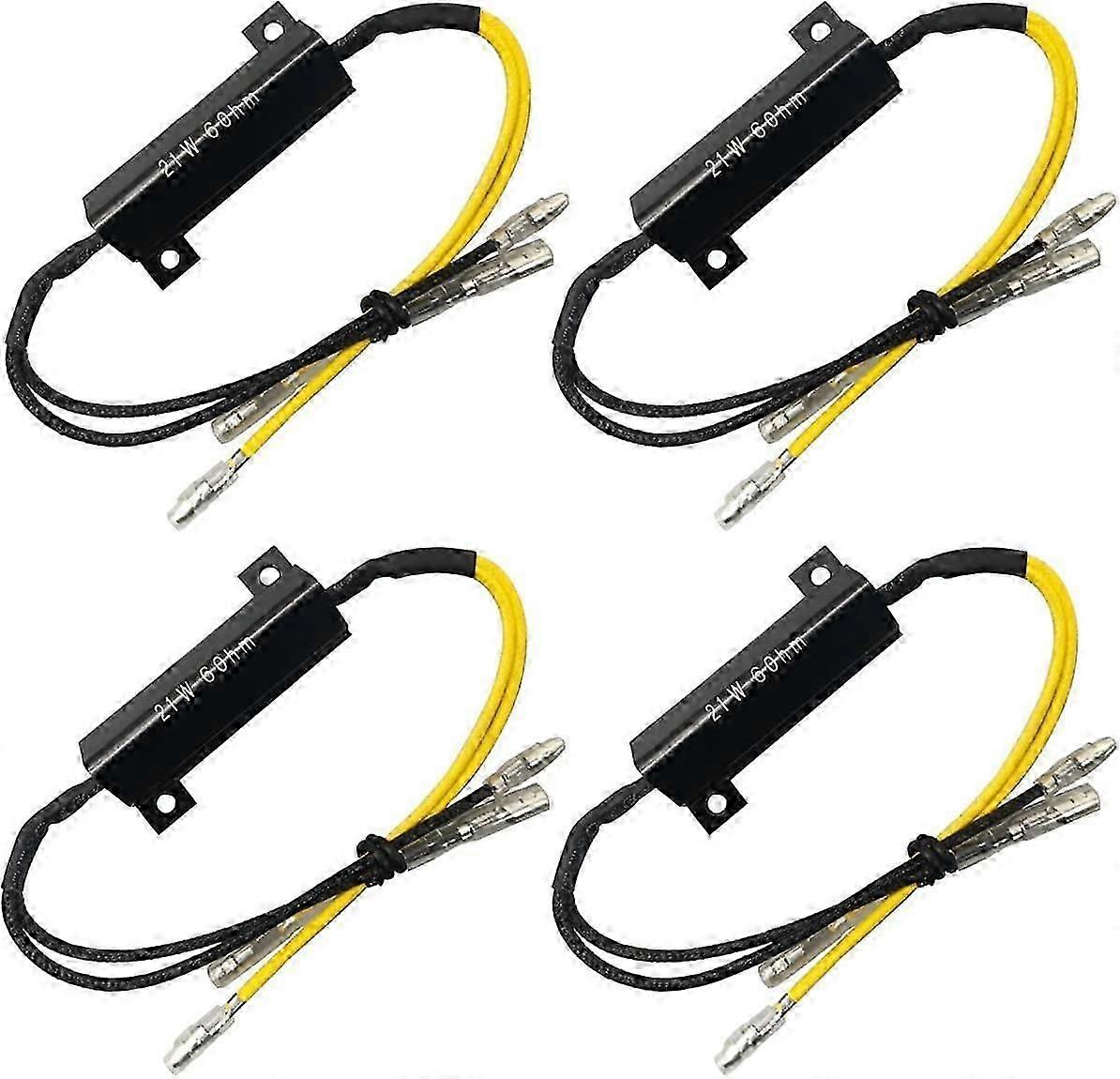 4pcs 21W 6 Ohm LED Load Resistor Load Resistor for SMD LED Mini Indicators for Right Flashing Frequency