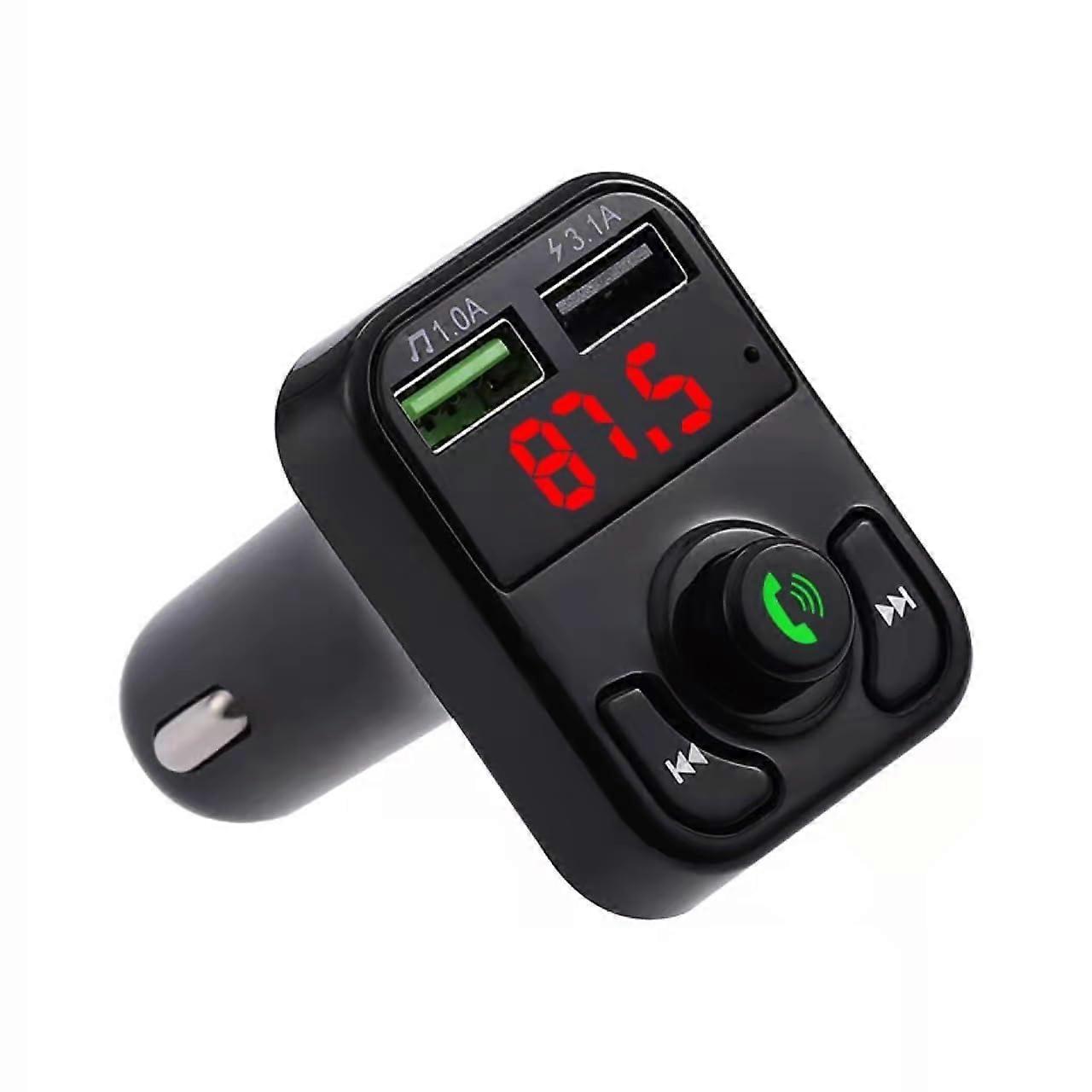 FM Transmitter Car Adapter Car Bluetooth MP3 Player Bluetooth 5.0 chip USB Flash Drive/TF Card