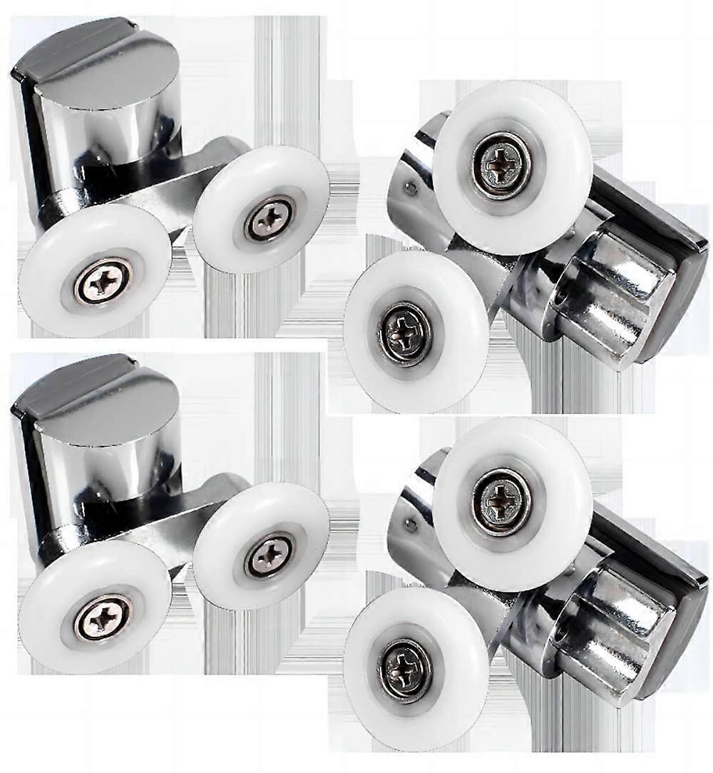 26mm Shower Door Rollers, 4pcs Sliding Shower Doors Wheels, Replacement Wheels