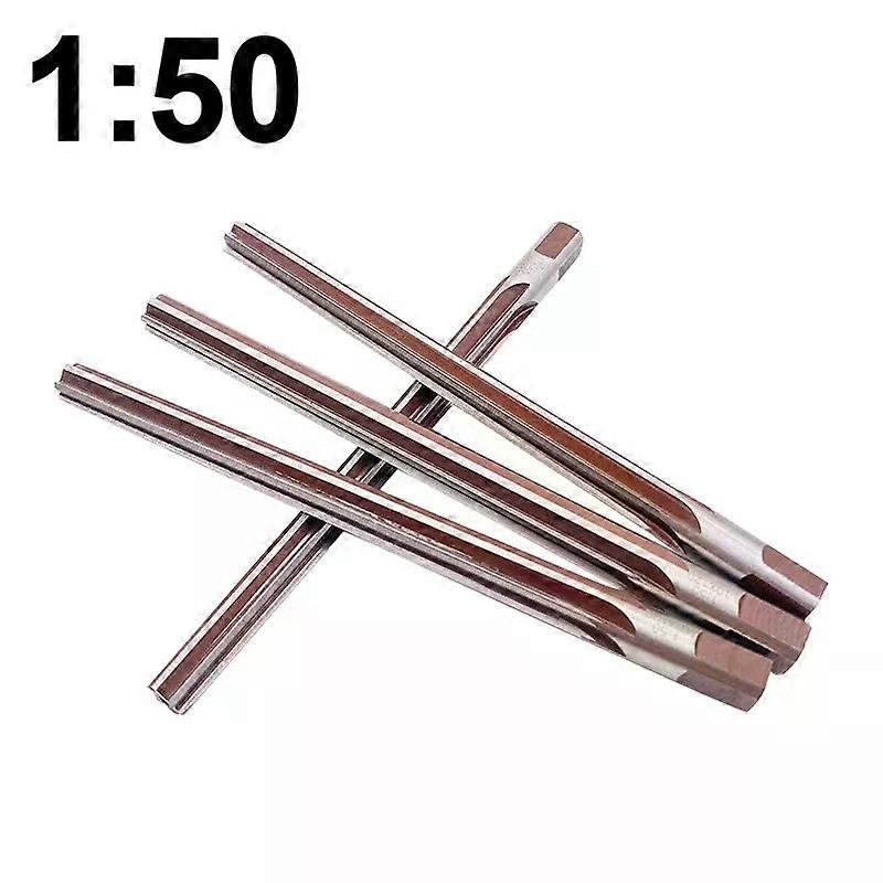 1:50 Hand Reamer Set 3-12mm Conical Degree Manual Pin Taper Shank Hand Reamer Machine Cutting Tool