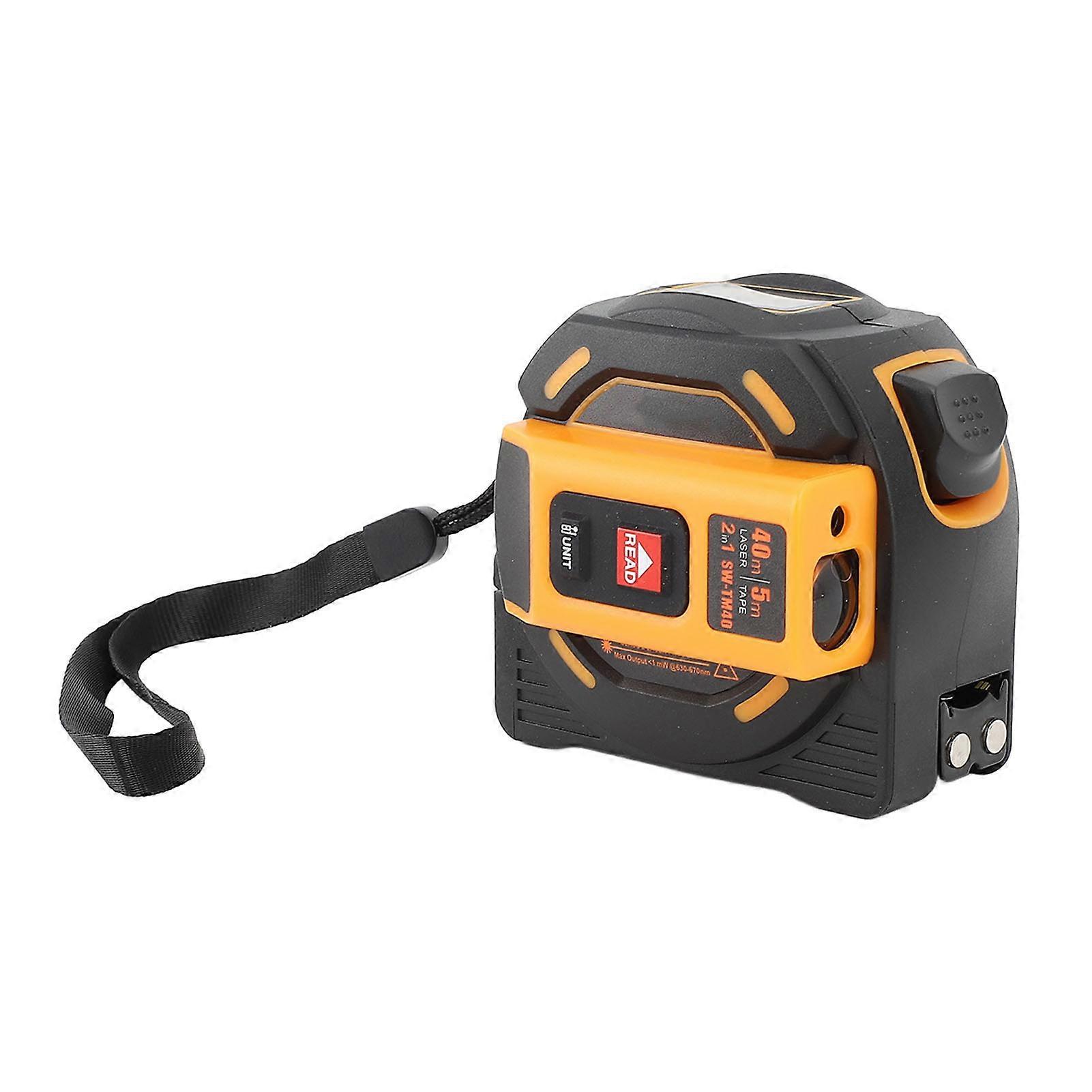 2 In 1 Measure with Digital Display Accurate Measurement Sound Prompt Function Infrared Laser Tape Measuring