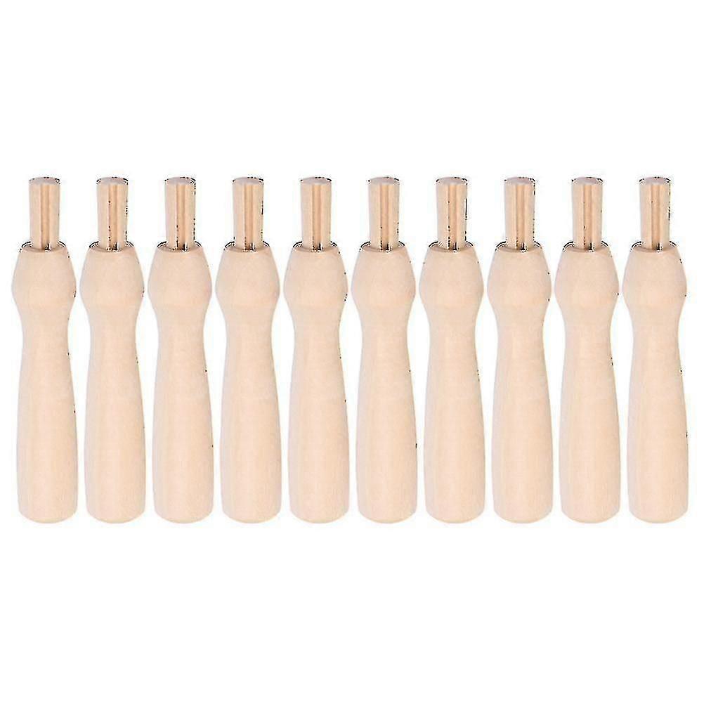 10 Pcs Adjustable Stand Diy Wool Felt Tool Needle Felt Handle Needle Felt Wood Handle Felting Needle Replacement Part
