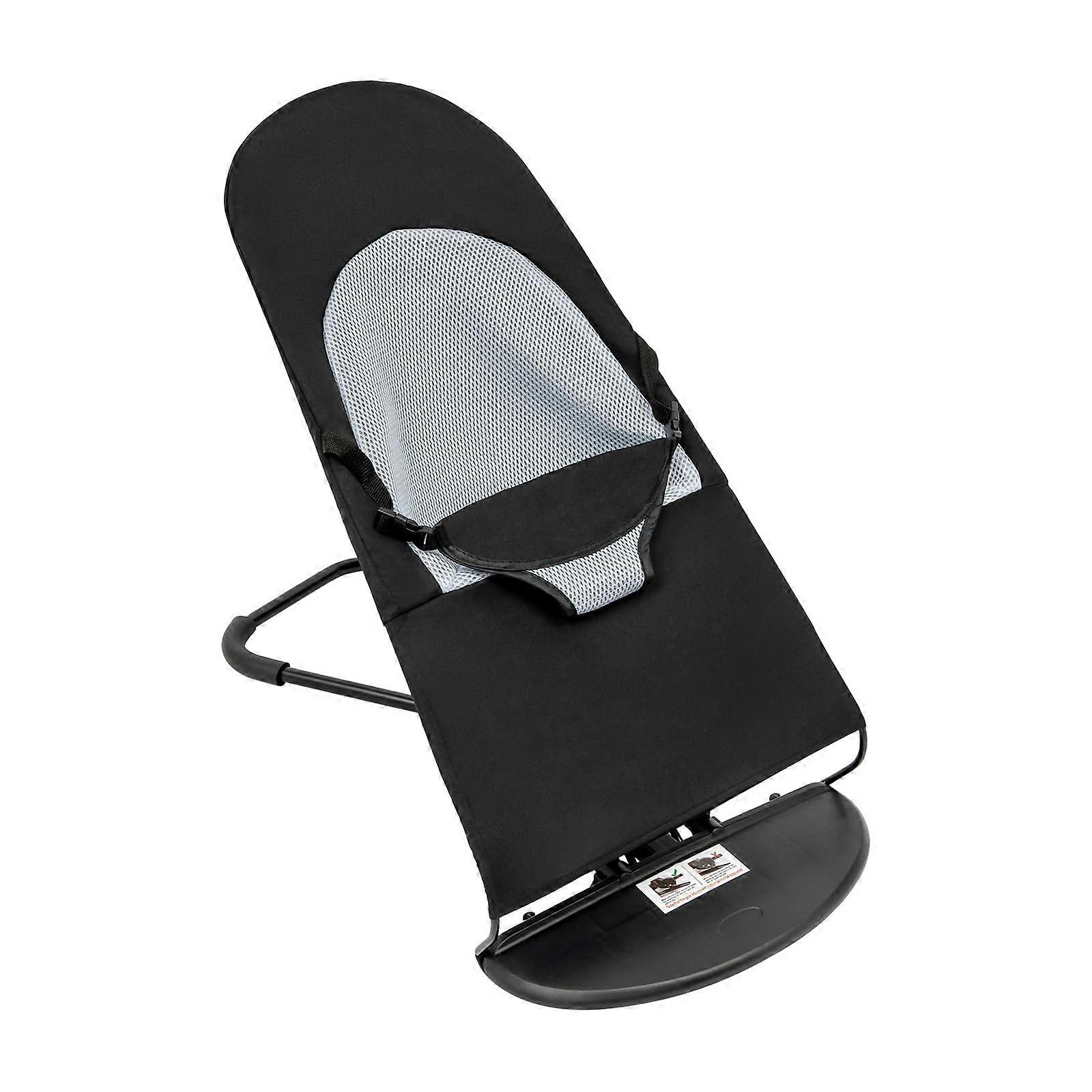 Pet Dog Cat Rocking Chair Portable Foldable Pet Rocker Bed 3-Level Height Adjustable Small Pet Rocker Under 33 Lbs Black