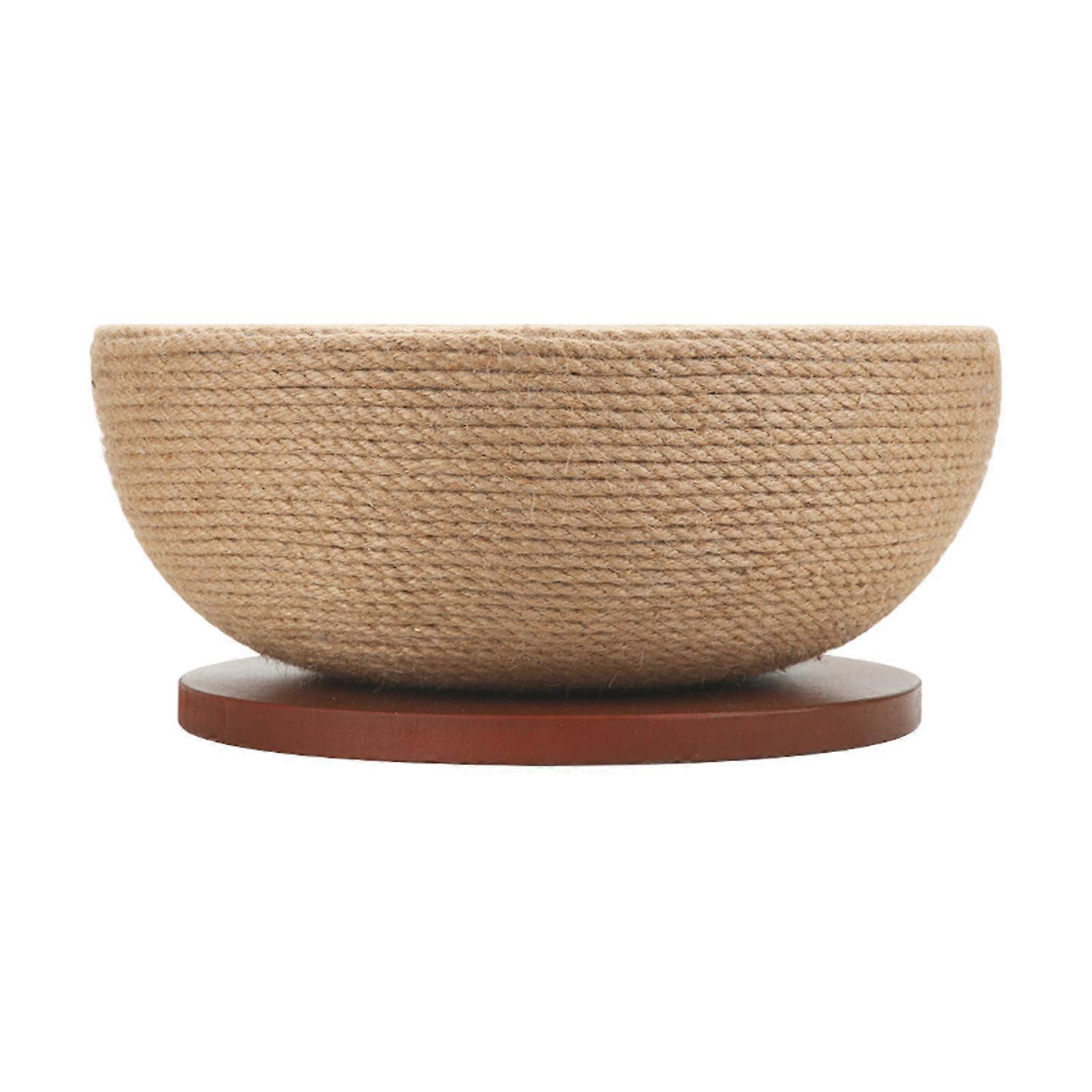 Round Cat Scratcher Board 2 in 1 Cat Scratching Lounge Sofa Bed for Indoor