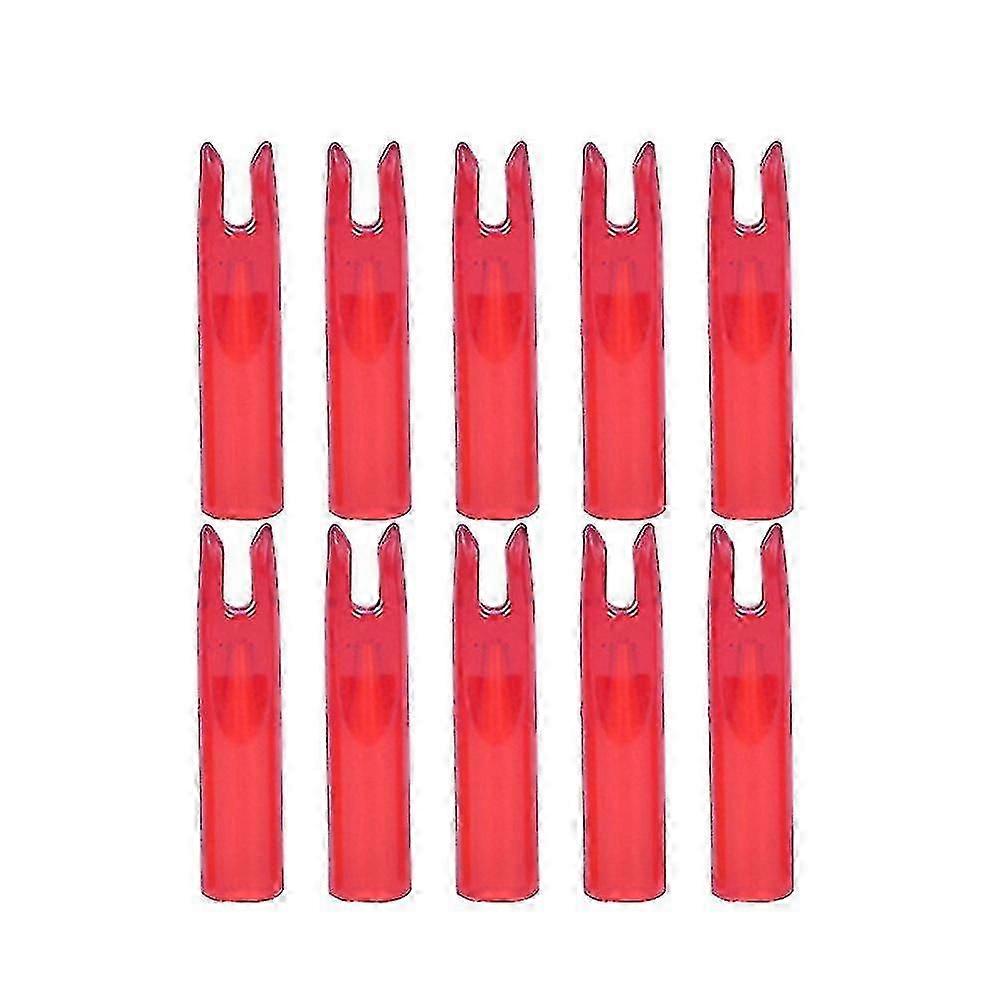 50pcs Red Archery Arrow Hunting Arrow Tails Accessories Internal Arrow End Suitable for 6mm Shaft