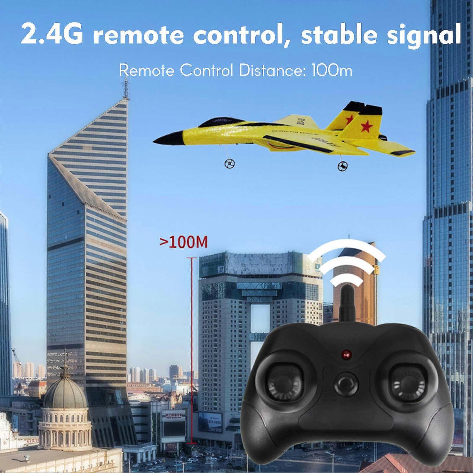 RC Airplane 2.4GHz RC Plane Gliding SU-35 Aircraft Model EPP Flight Toys 3-axis Gyro Stability for Adults Kids Boys
