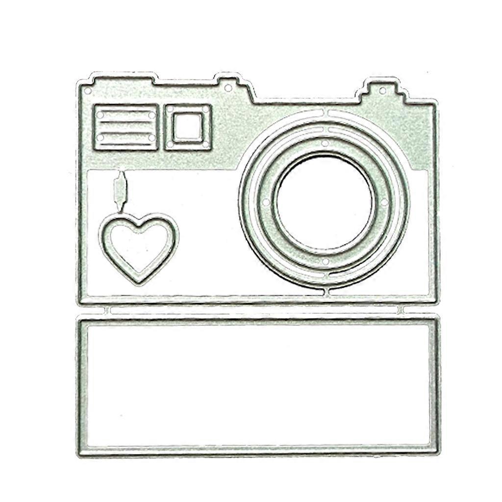 Camera Metal Cutting Dies Stencil DIY Scrapbooking Album Paper Card Template Multicolor