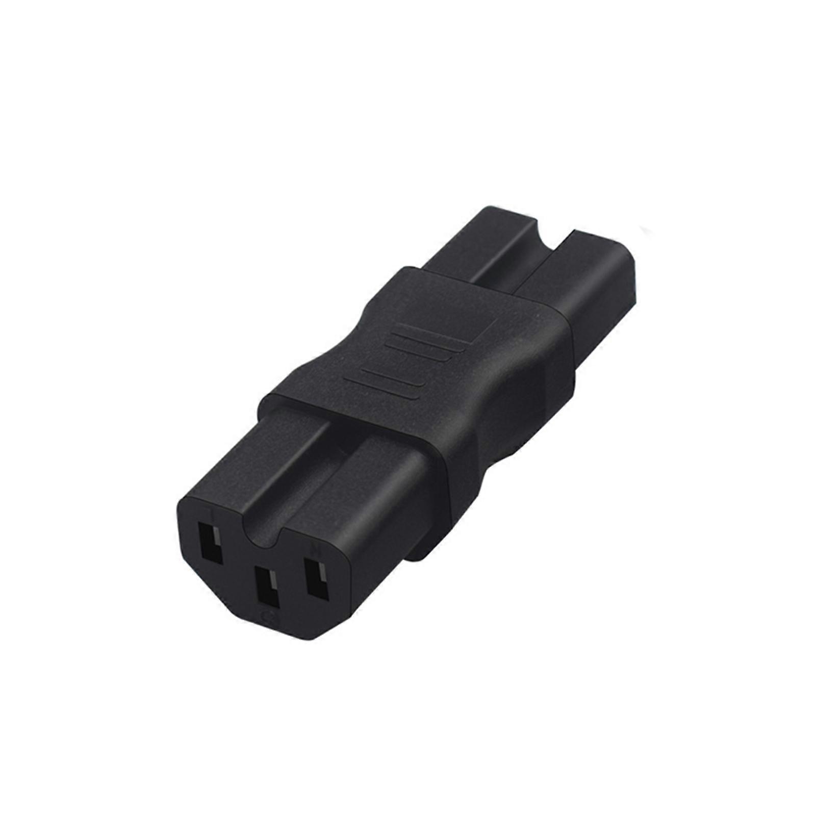 IEC320 C15 to C15 Power Female to Female Socket Adapter Computer Power Supply Plugs Connectors for Laptop