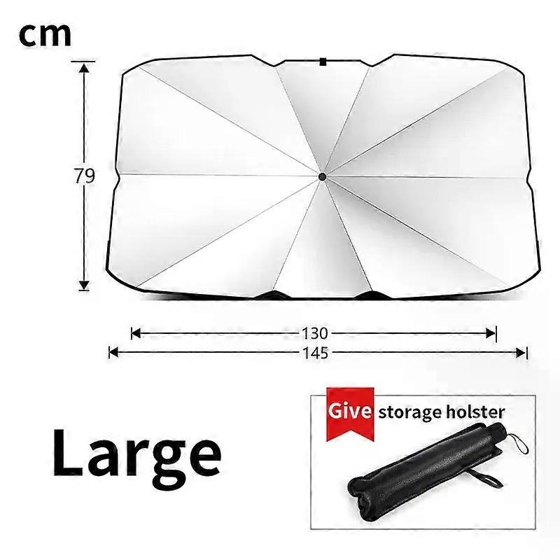 Foldable Car Sunshade Umbrella Type Sun Shade Suitable for Car Window Summer Sun Protection Heat Insulation Cloth Suitable for Car Front Shading