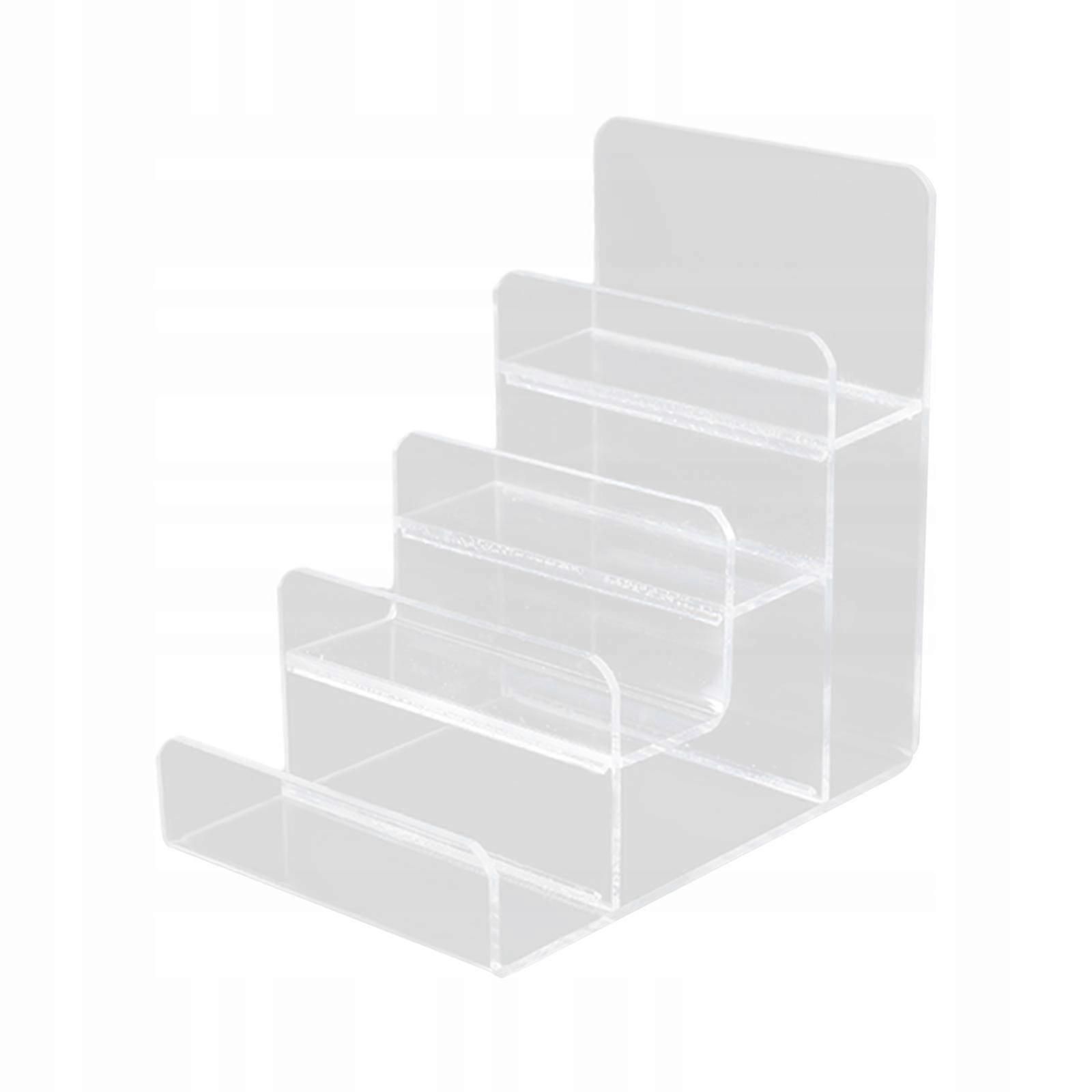 Acrylic Display Shelf With Handle, 4 Levels