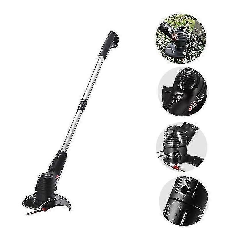 Lightweight Cordless Rechargeable Garden Trimmer with Telescopic Pole for Grass Weed and Lawn