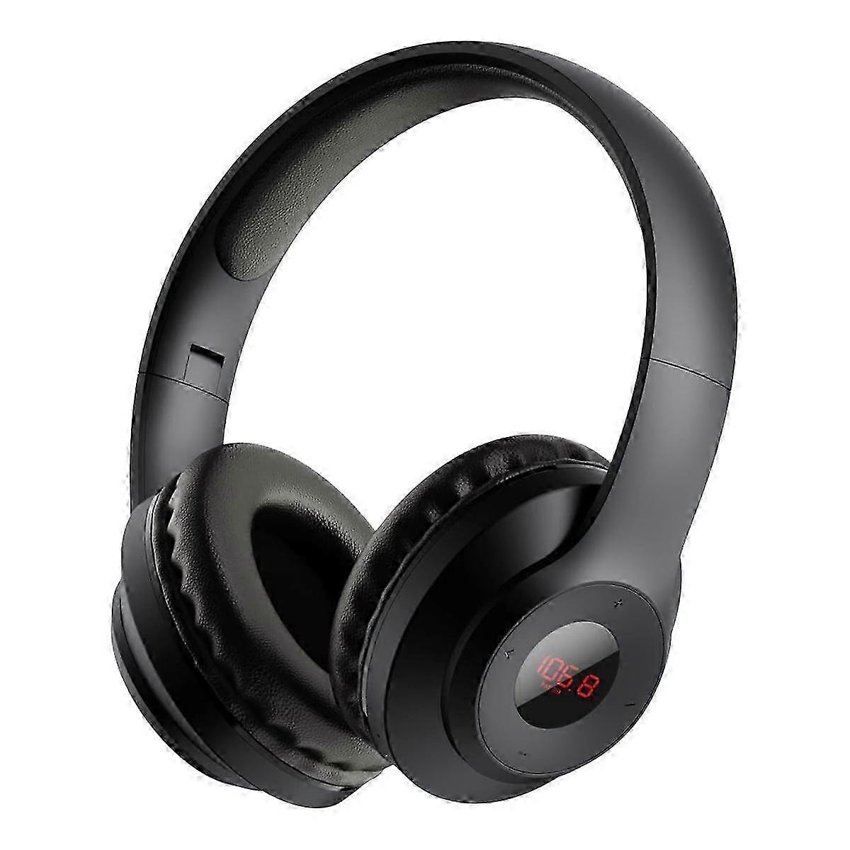 Portable FM Radio Headphones with LED Display, Soft Ear , FM Headset Radio Receiver for Meeting,Wor