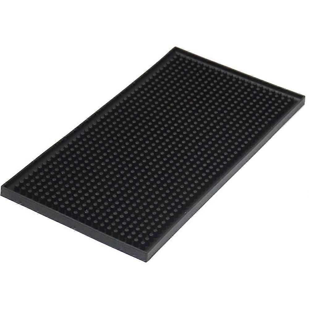 Small Square Bar Mat (15*30Cm) - Black | Coaster