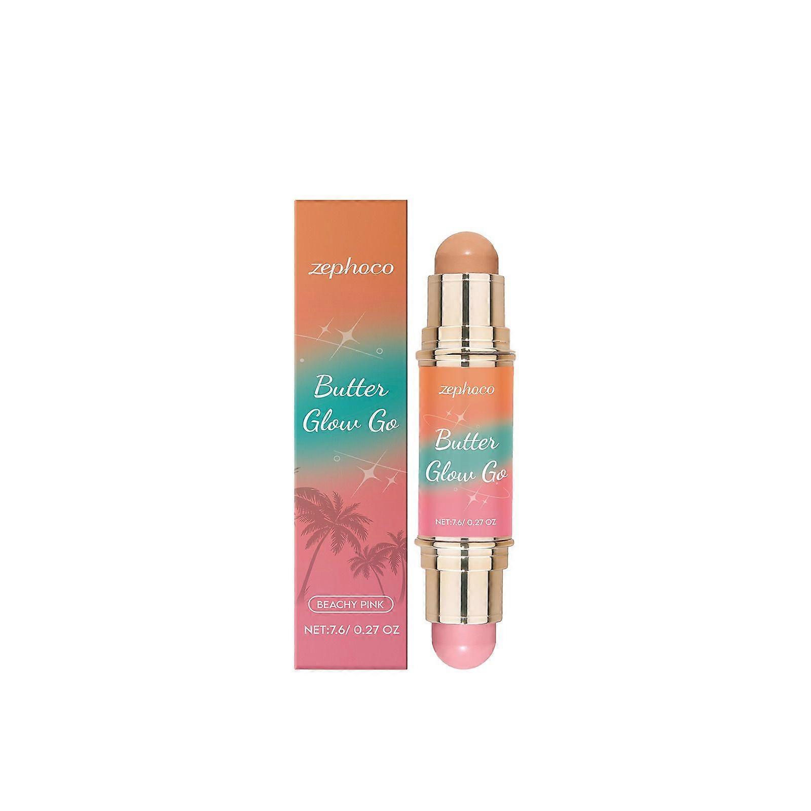 Multiuse Stick, Ultra-Creamy Radiant Finish Formula with Butter, Vegan & Cruelty-Free- Sunkissed Rose