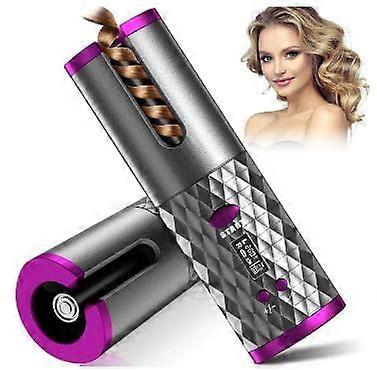 Ceramic Rotating Hair Curler with 6 Temperature Timer Settings