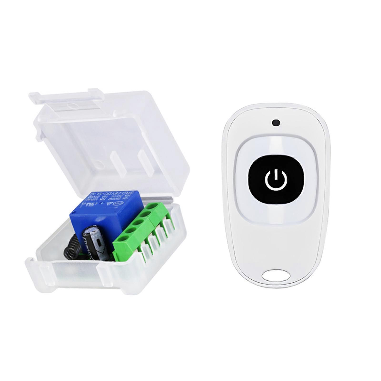 Remote Control Switches, DC12V/24V WirelessSwitches for AntiTheft Alarms, SecuritySystem RollerLind Door  White