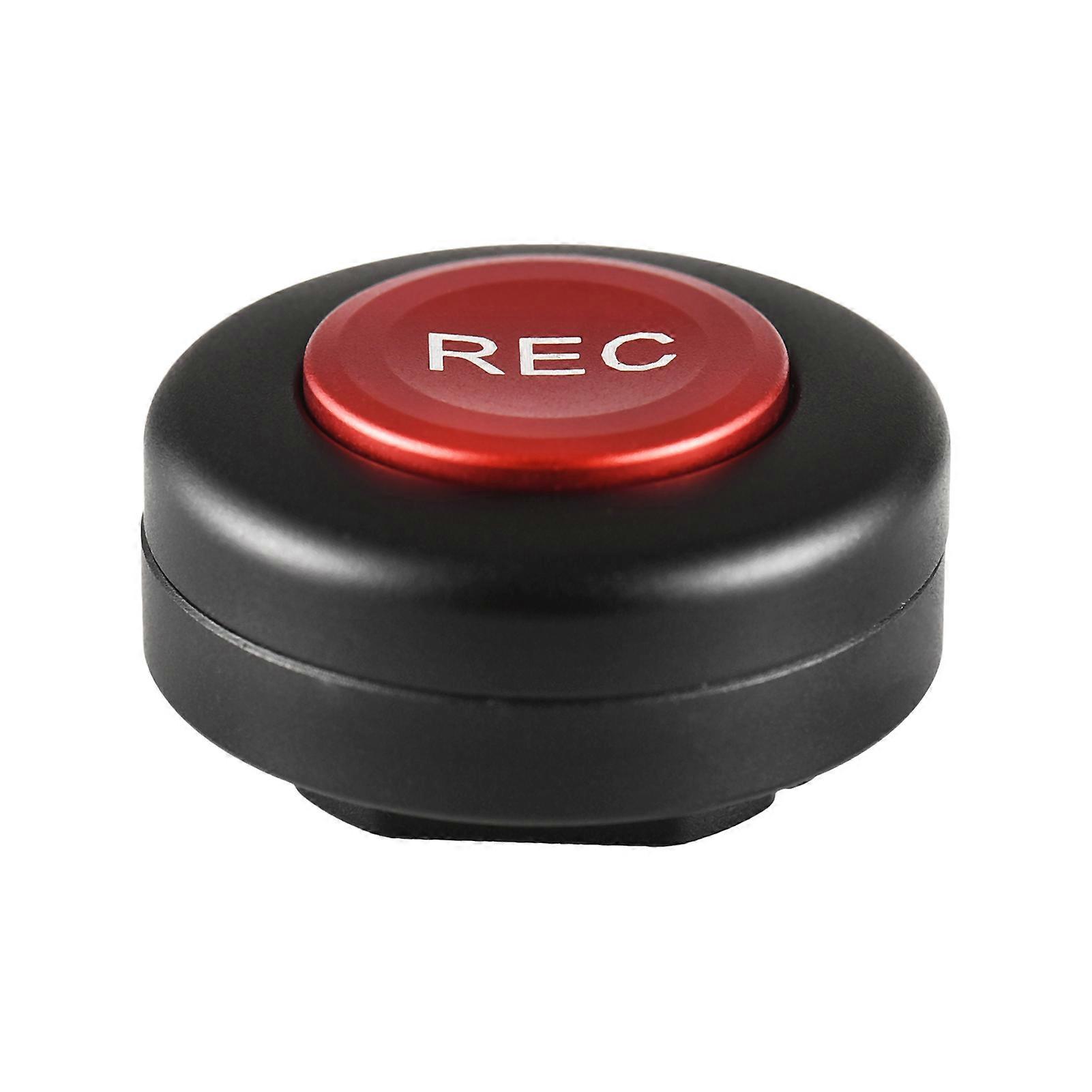 Universal Camera Record Button: Cold Shoe Mount, Dual Control Cables for Sony, Panasonic, Fujifilm