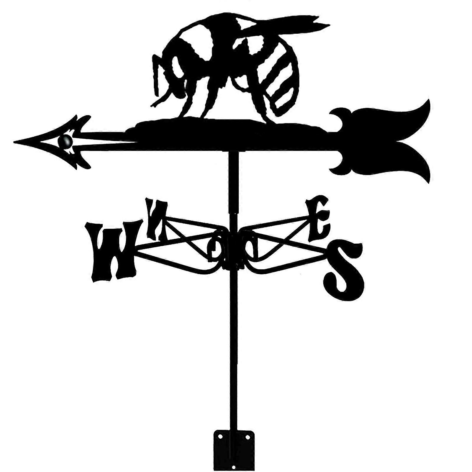 Bienenmetallwesathervane, animalshaped wind vane, weather vane wind direction indicator