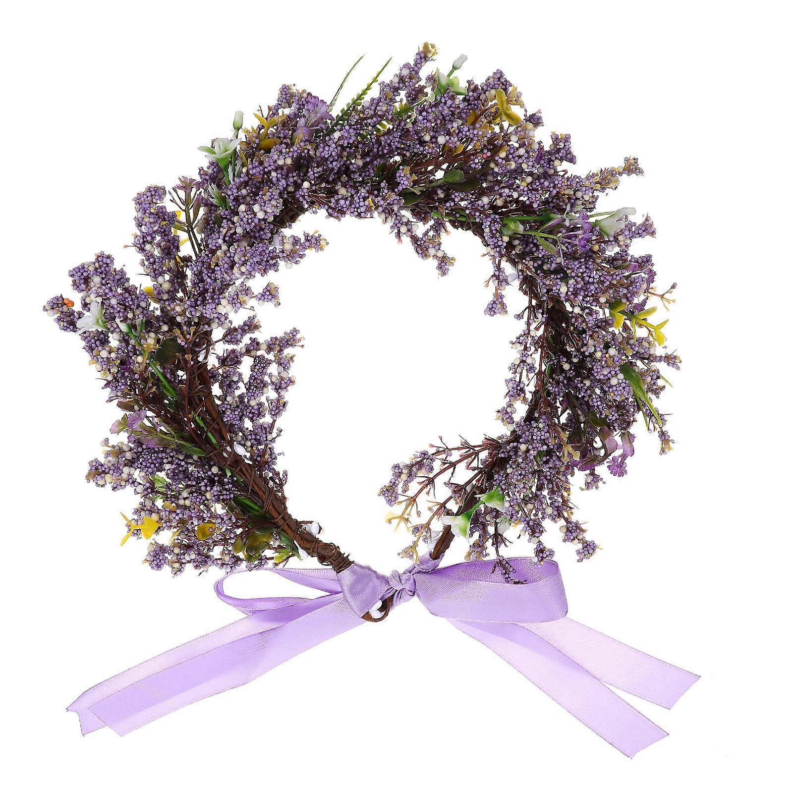 Artificial Flower Wreath for Bride Decor, Fits Various Events and Themes