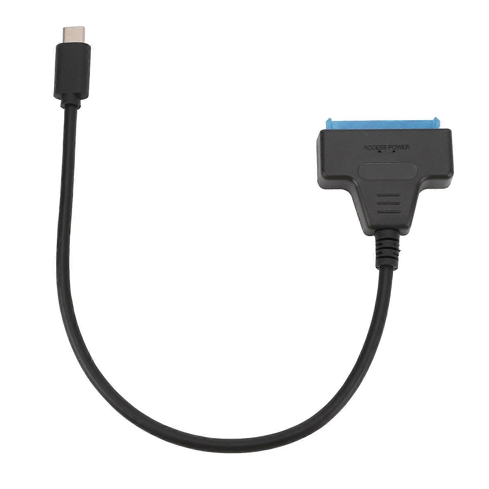 SATA till USB 3.1 Typ C Adapterkabel Stöd UASP 6Gbps Hårddisk Omvandlare Sladd För 2,5 Tums HDD SSD 