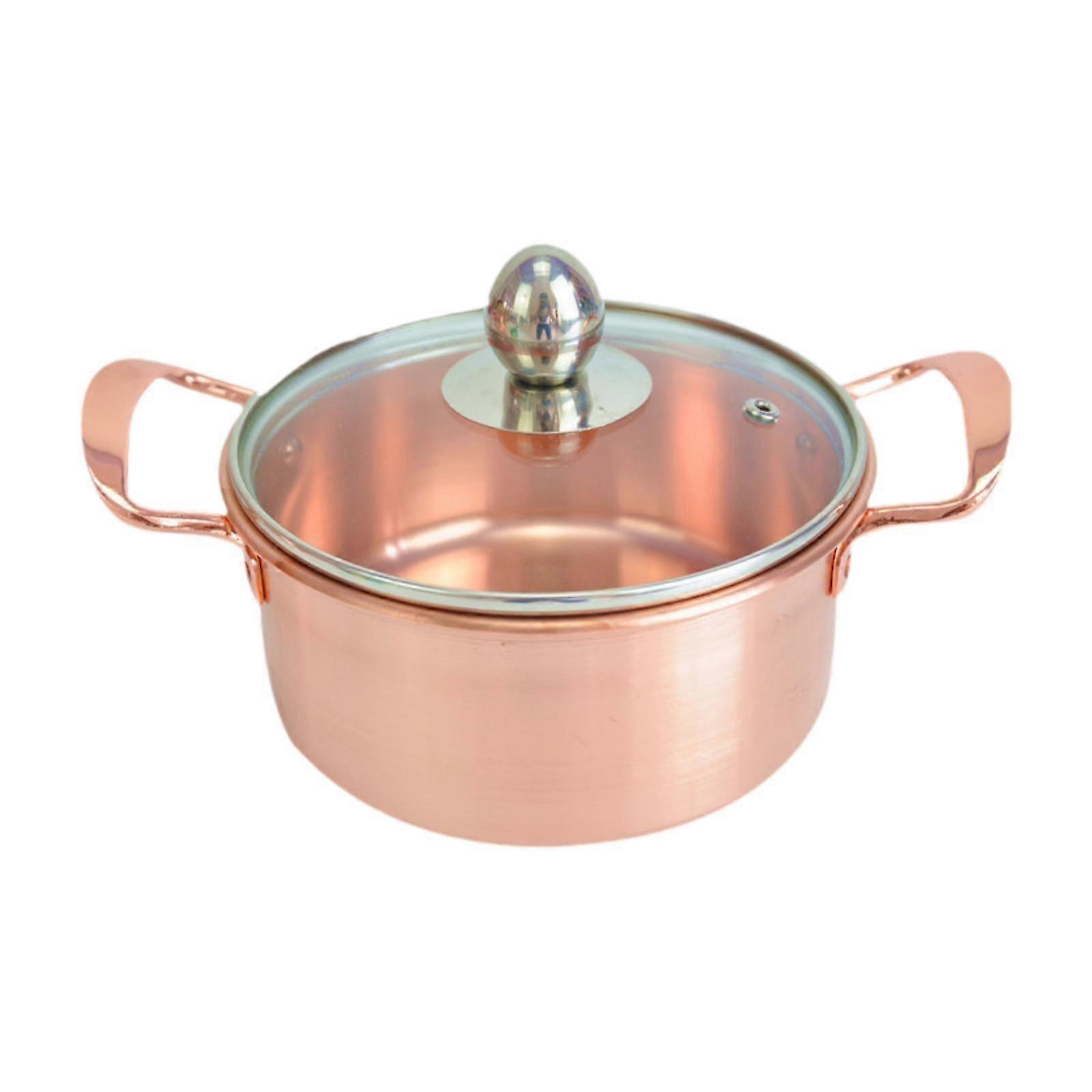 6.3inch Easy Clean Induction Cooking Pot for Home Kitchen with Glass Lid, Suitable for Various Cookware Brands