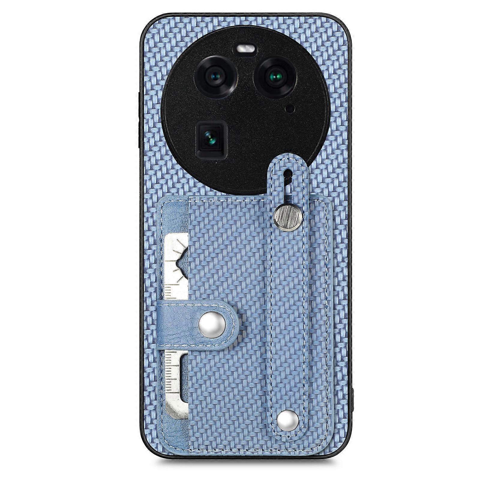 Wristband Kickstand Card Wallet Back Cover Phone Case with Tool