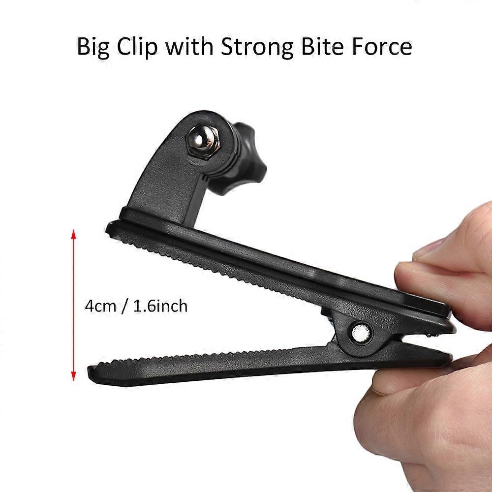 360° Rotary Clip Mount for GoPro Hero & Yi 4K - Backpack, Strap, Cap Action Camera Mount