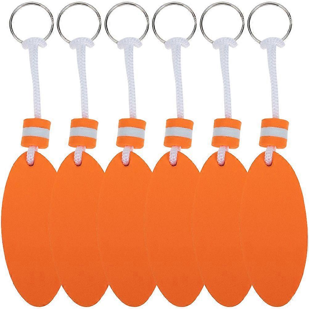 6Pcs Floating Keychains Colored Floating Key Rings Water Sports Keychains Surfboard Pendant Keychains