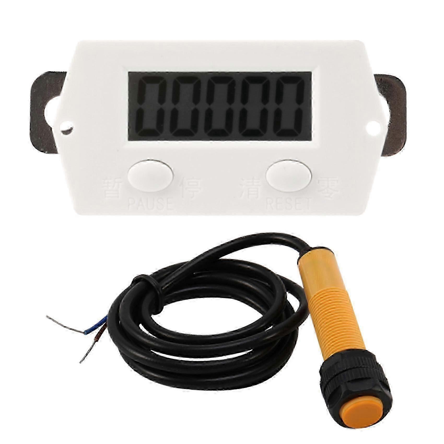 5-Digit LCD Digital Counter with Magnetic Proximity Switch Sensor and Up Gauge
