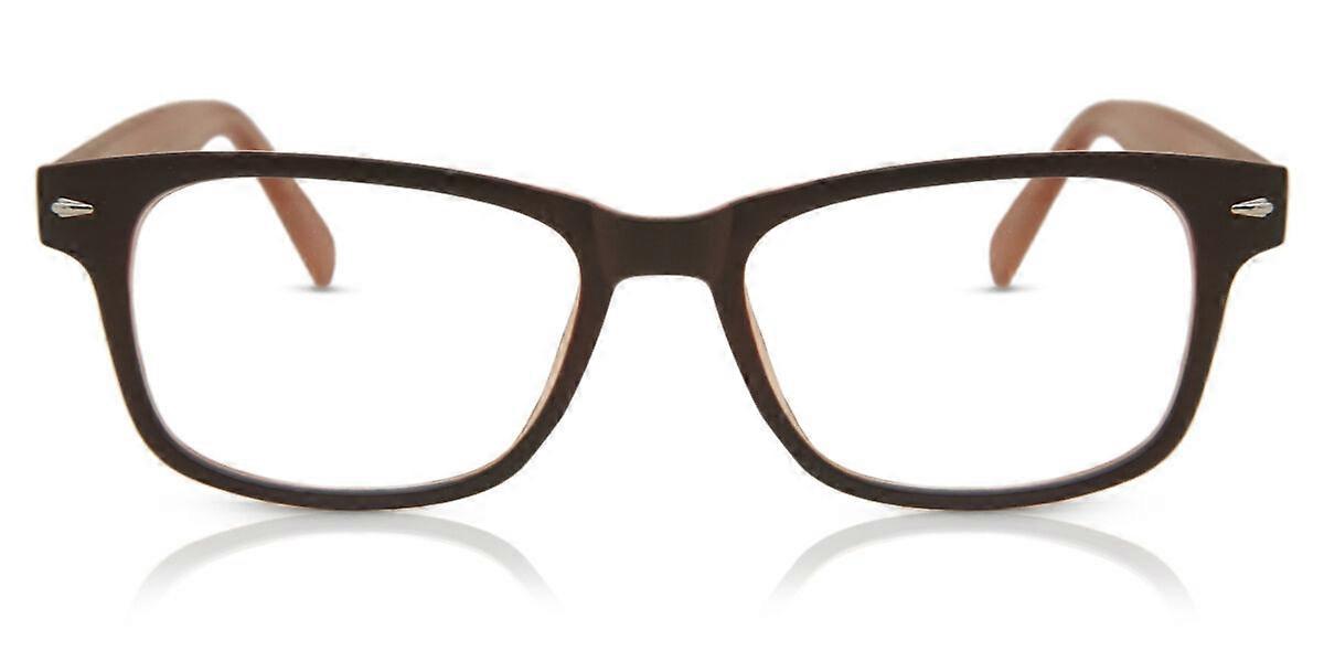 Full Rim Rectangle Brown SmartBuy Collection Quinn CP156B Fashion Unisex Eyeglasses