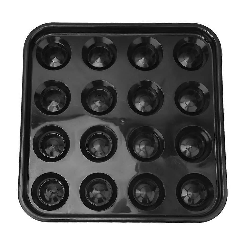 Billiard Ball Storage Tray for 16 Balls, Pool Table Accessories, Black, Durable Design for Game Rooms
