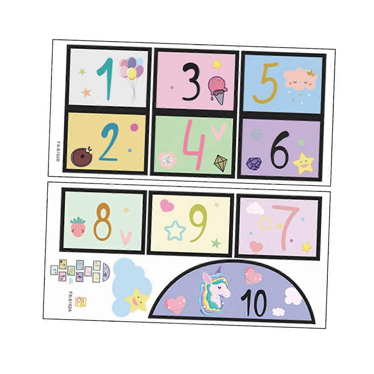 Floor Sticker Playroom Decoration Mat for Kids - Hops and Play Non-Slip Carpet, Colorful Wall and Floor Design