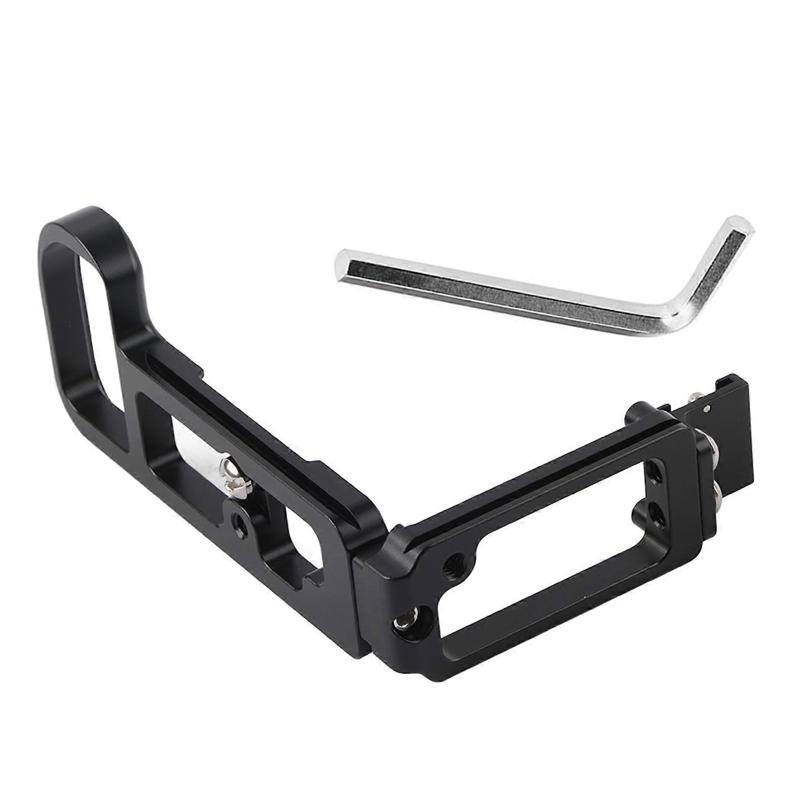 Vertical L-Shaped Bracket with Aluminum Alloy Handle and Quick Release Plate with Hot Shoe Mount for Nikon Z6/Z7 Mirrorless Camera, Black