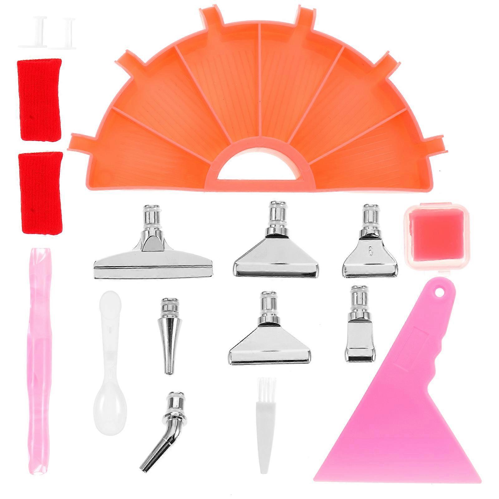Craft Bead Storage Diamond Accessories Tools for Rhinestone Collection 1 Set Pink Plastic Organizing