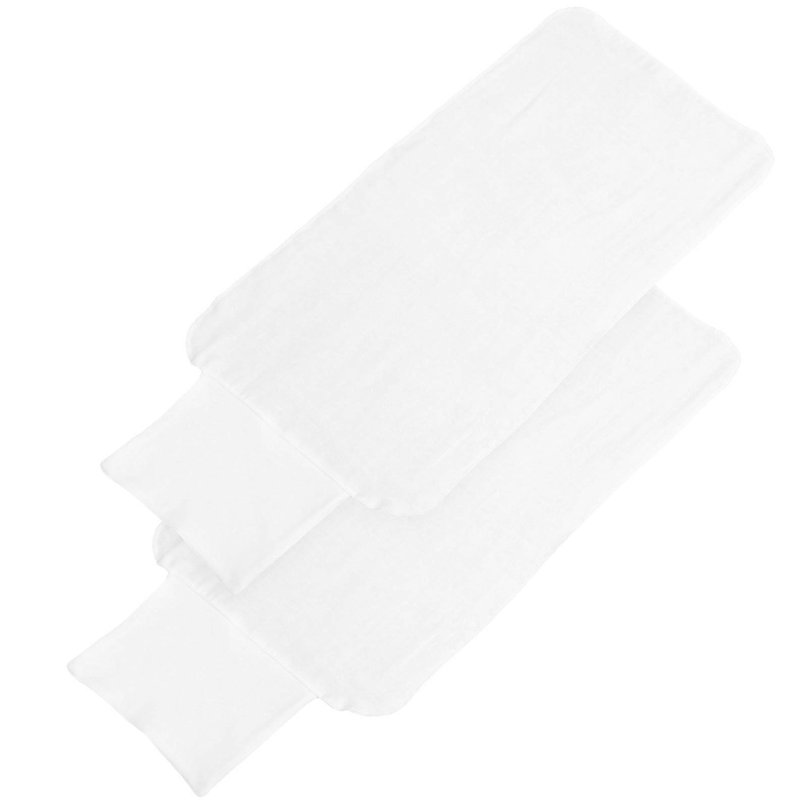 Absorbent Towel Supple Pad Elderly Back Sweat Towel All Seasons Cotton Gauze Breathable 2Pack