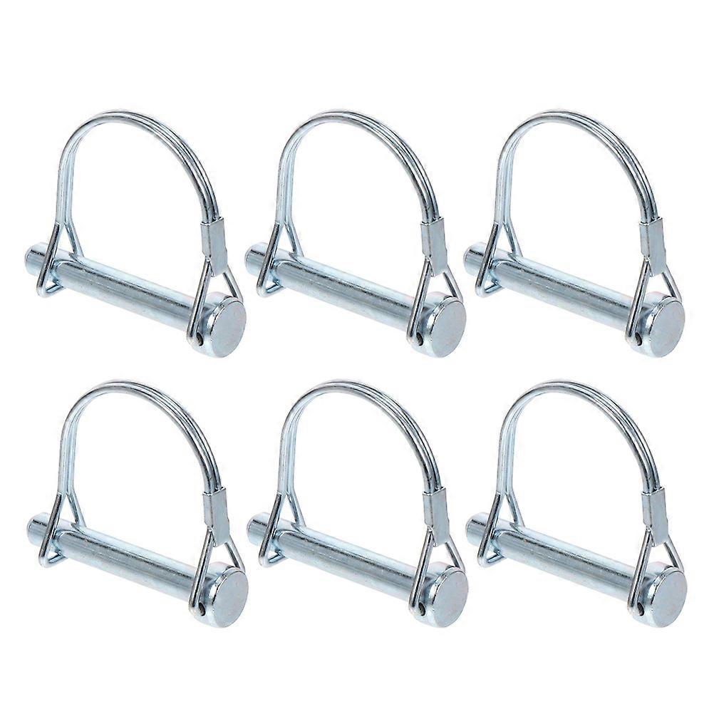 Trailer Coupler Pin Square Spring Loaded Locking Pins For Farm Equipment Trailers 6.30X5.40X0.60CM 6Pcs