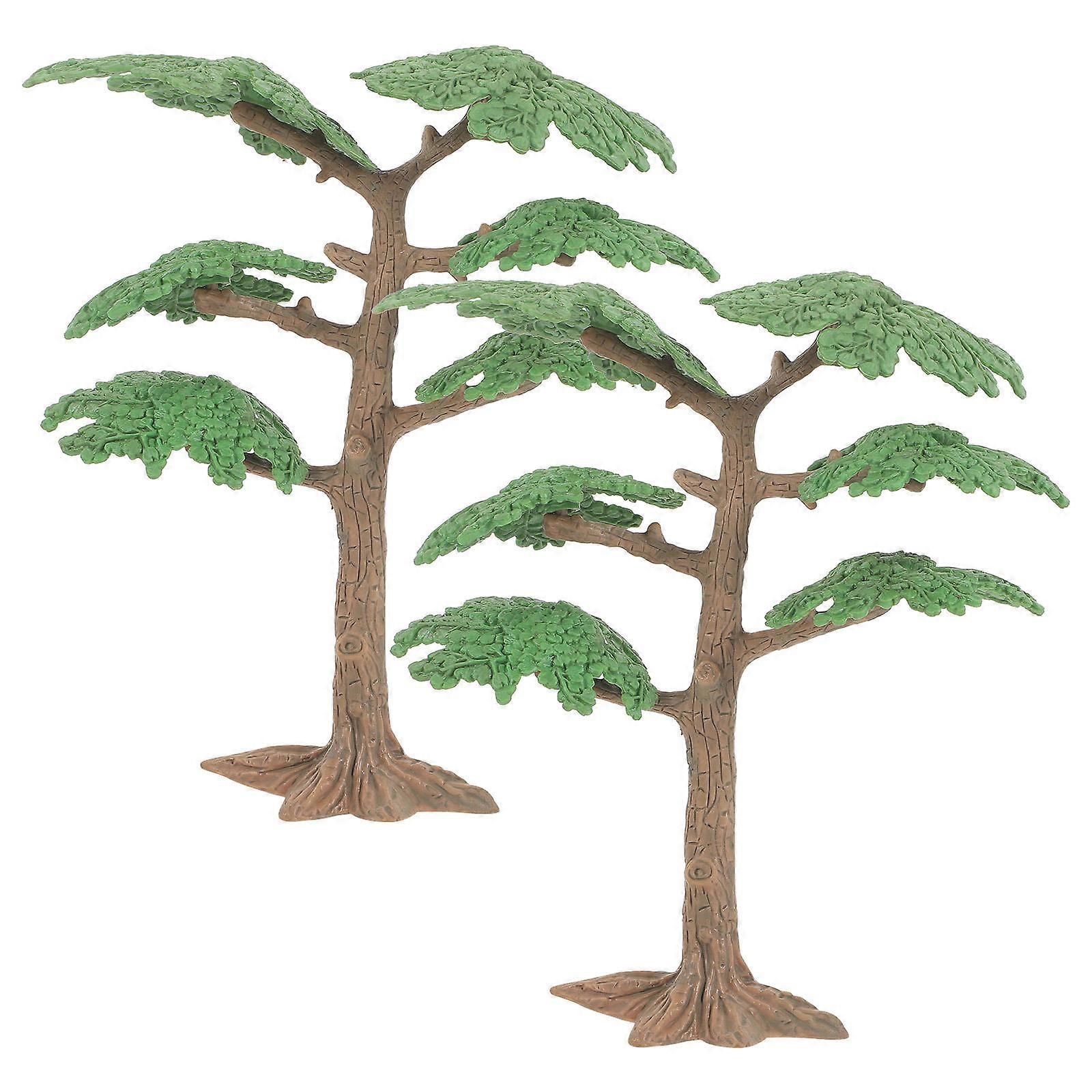 Micro-Landscape Model Landscaping Cypress Model Home Decoration Mini Style 17.5*13.5*7cm 2PC
