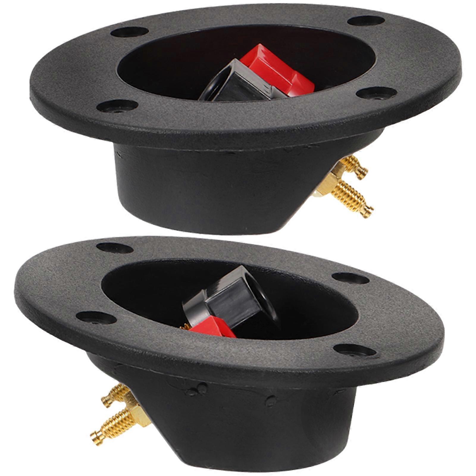 Speaker Terminal Connector Binding Post Copper Speaker Box Terminal Cup Corrosion Resistance 2Pcs
