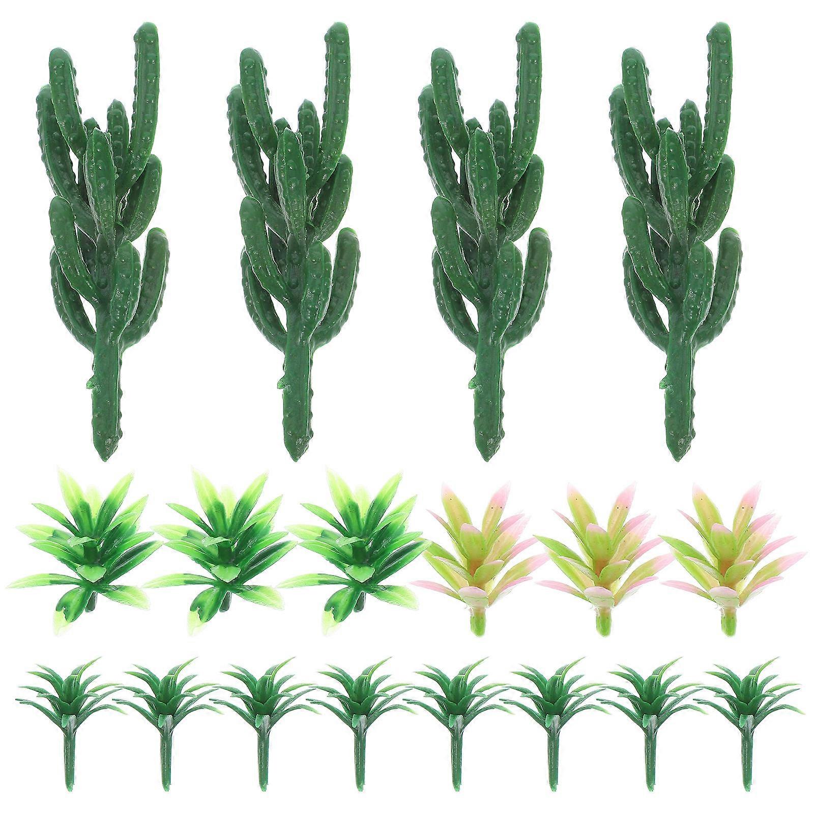 Mini Model Trees Miniature Simulation Shrub Model Trees 6.50X2.00X2.00CM 18Pcs
