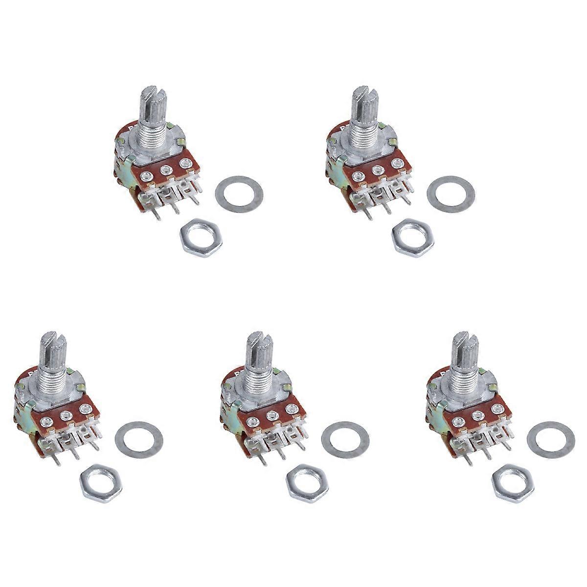 1 pcs silver metal B50K 50K ohm 6-pin dual trim potentiometer
