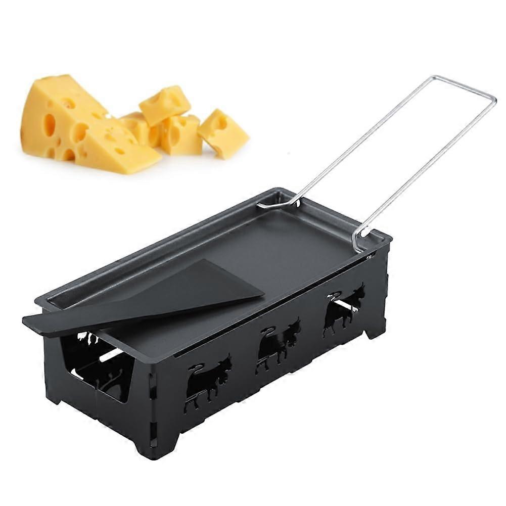 Mini Raclette Grill Set, Professional Nonstick, With Cheese Rotaster, Baking Tray And Spatula For Home Kitchen
