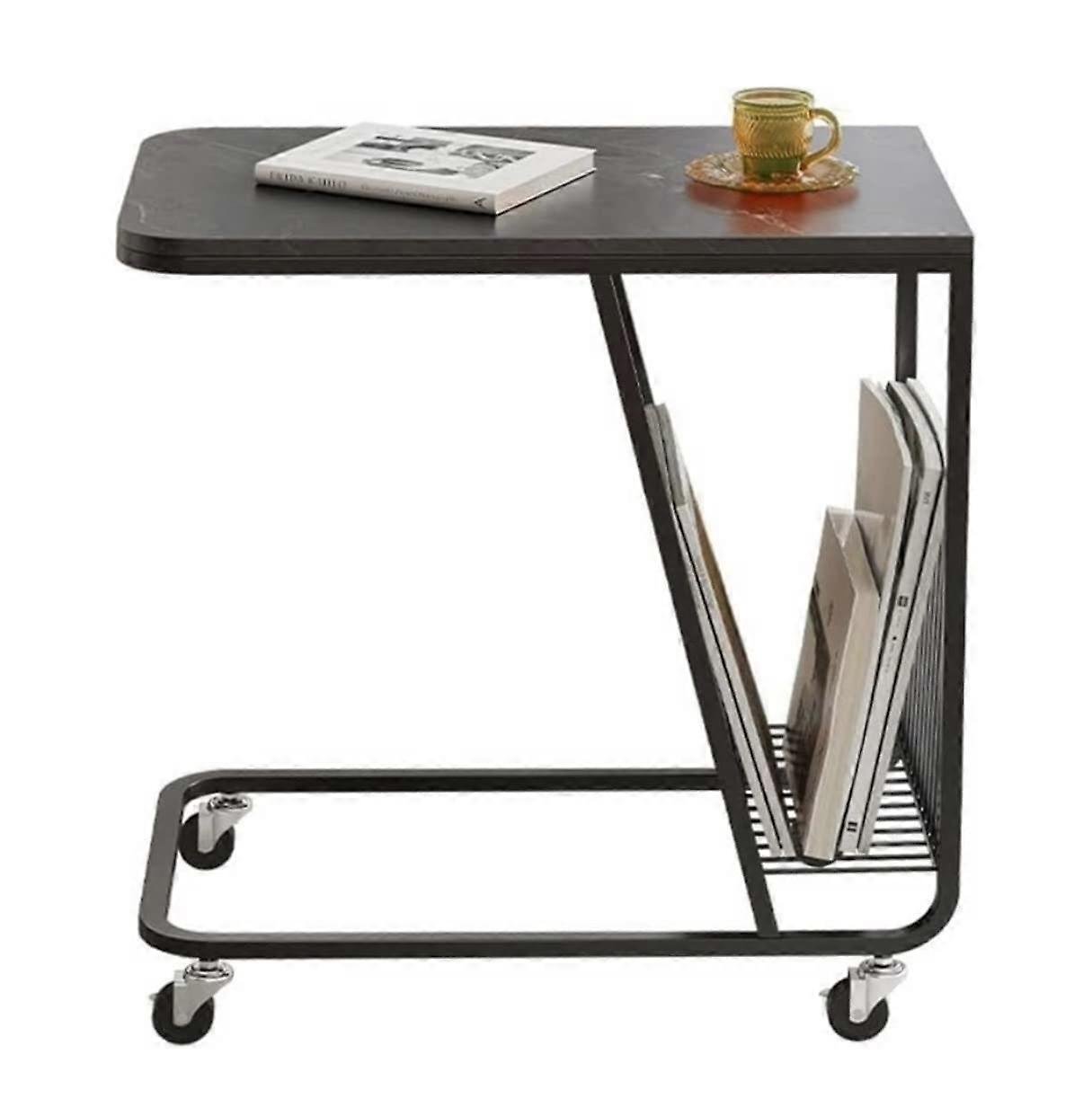 Side Table Coffee Table Small Coffee Table Living Room Square Table Black 6035