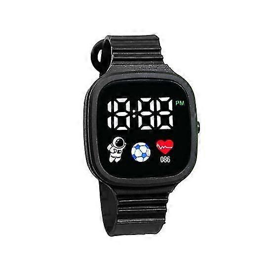 Digital LED Electronic Watch Large Square Screen Accurate Time Soft Comfortable Strap Fashion Spaceman Watch