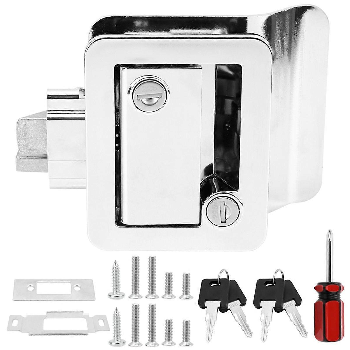 RV Entry Door Lock,Travel Trailer Door Latch,RV Lock Replacement A