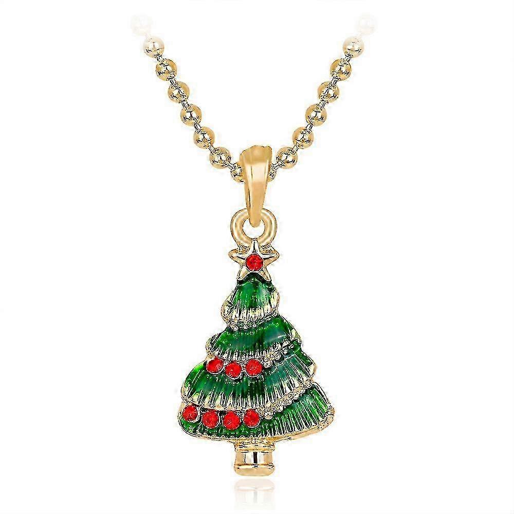 1pc Christmas Tree Charm Necklace