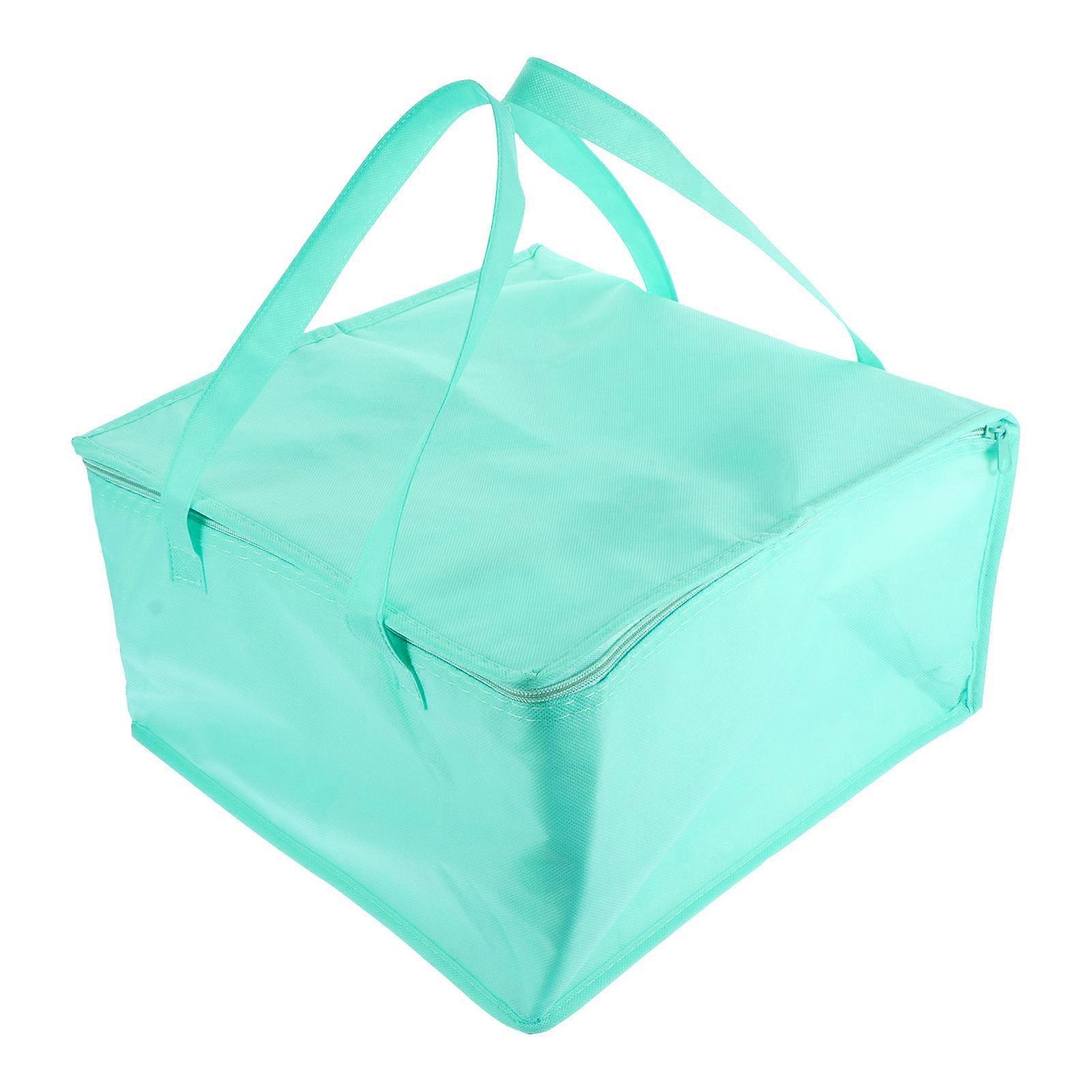 Insulated Meal Transport Tote Bag with Handle Thermal Food Storage for Pizza, Bento, and Portable Cold/Warm Food Carrier for Picnic, Camping,