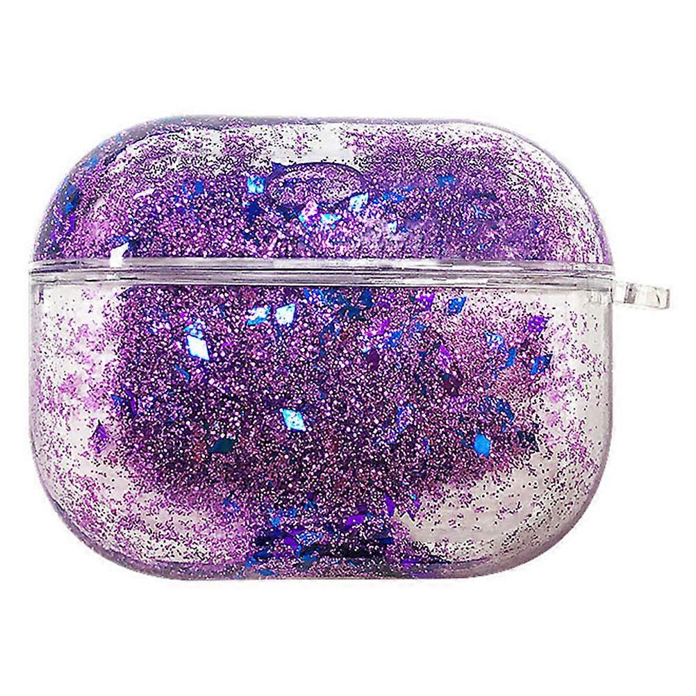 Purple Wireless Earphone Case with Anti-Drop Shell for Made of TPU for Home Use