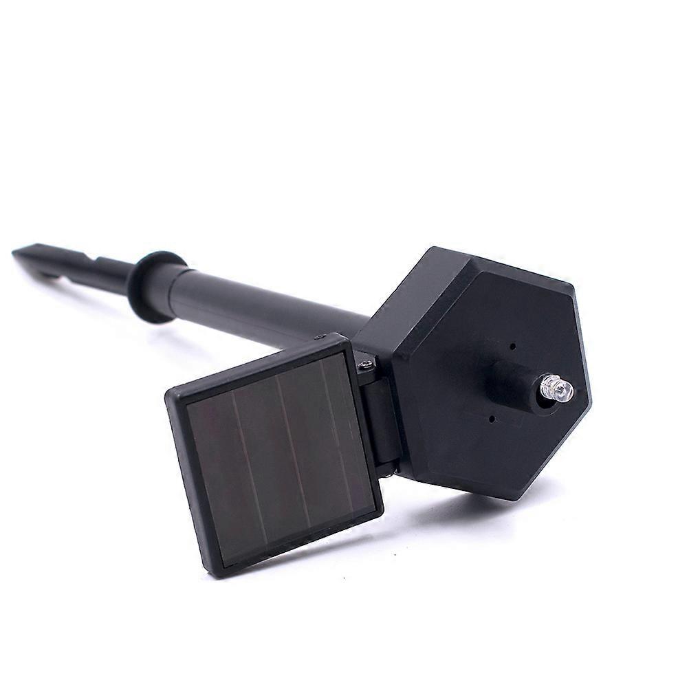 Solar Path Light Resin Crafts Owl Shape Waterproof for Landscape 1Set